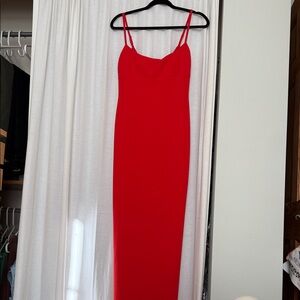 Elegant Red Nookie Maxi Dress